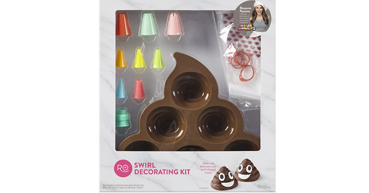 Rosanna Pansino Swirl (Poop Emoji) Decorating Kit by Wilton – Just $6.60!