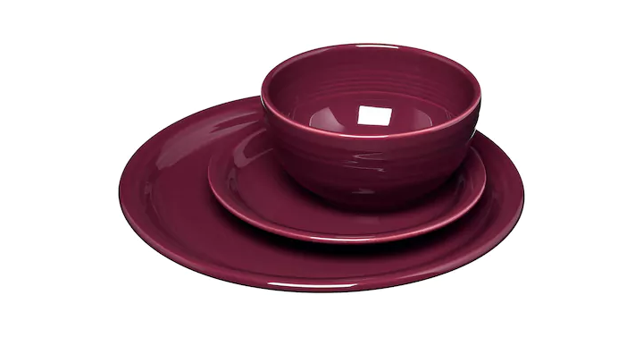 LAST DAY!!! Kohl’s 30% Off! Spend Kohl’s Cash! Stack Codes! FREE Shipping! Fiesta Bistro 3-pc. Dinnerware Set – Just $13.16!