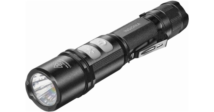 Insignia 800 Lumen Rechargeable LED Flashlight – Just $19.99!