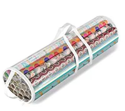 Whitmor Clear Gift Wrap Organizer for 30″ Rolls – Only $6.51!