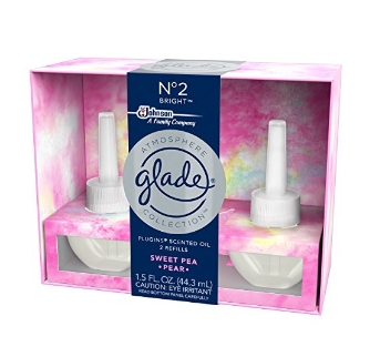 Glade Atmosphere Collection PlugIns Scented Oil Air Freshener Refill, 2 refills – Only $2.85!