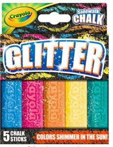 Crayola Outdoor Chalk, Glitter Sidewalk Chalk, Summer Toys, 5 Count $4.33