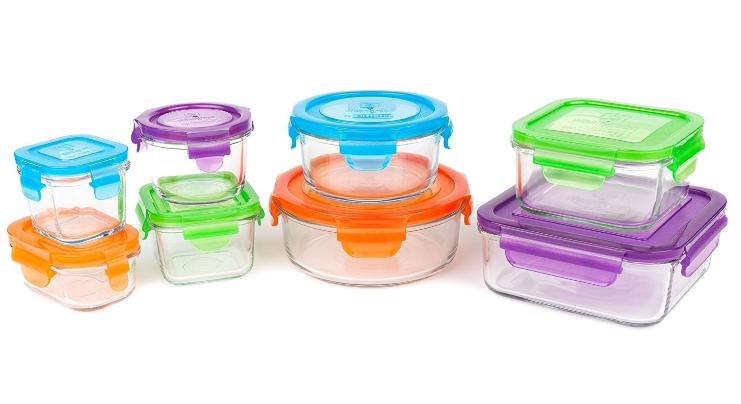 Wean Green Glass Food Storage Containers Kitchen Starter Set, 16 pieces – Only $19.95!