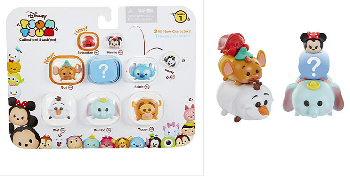 Disney Tsum Tsum 9 Pack Including Olaf, Dumbo, Tigger, Gus, Stitch, Cinderella, Goofy, Minnie Only $4! (Reg. $20)