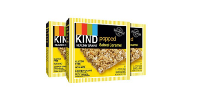 KIND Healthy Grains Bars, Popped Salted Caramel, 15 ct Just $6.24!