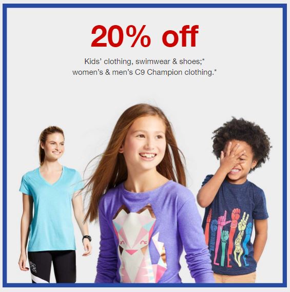 Target: 20% Off Kids Clothing & Shoes Both Online & In-Store!