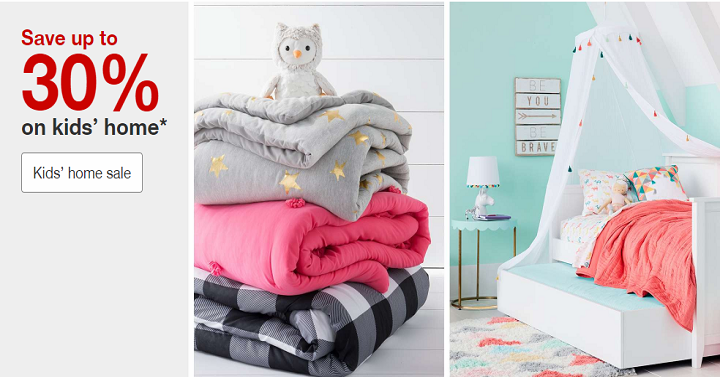 Target: Save Up to 30% Off on Kids’ Home Items! (Bathroom, Bedroom, Kitchen & More)