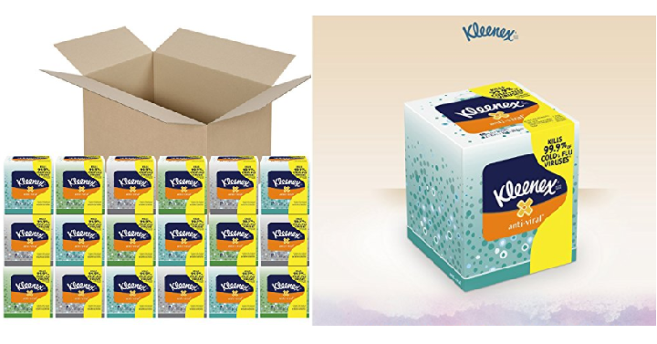 Kleenex Anti-Viral Facial Tissues (1224 Count) Only $23.14 Shipped!