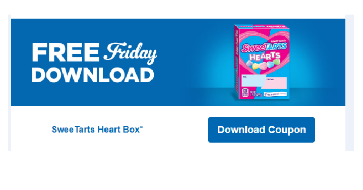 FREE SweeTarts Heart Box! Download Coupon Today, Feb. 9th Only!