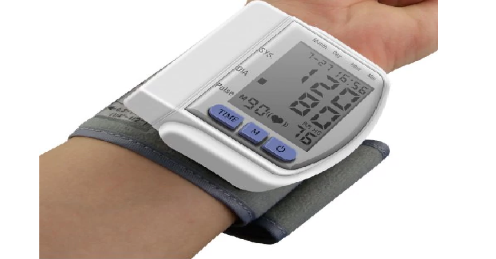 Automatic Wrist Blood Pressure Monitor Only $7.69 Shipped!
