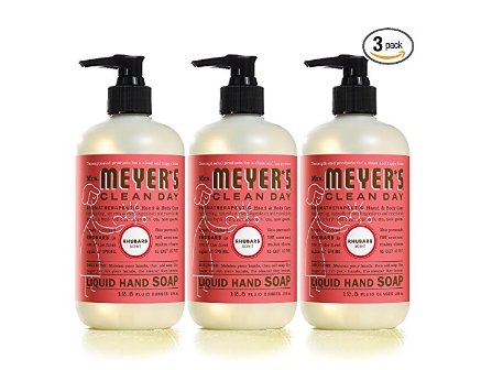 Mrs. Meyer´s Clean Day Hand Soap, Rhubarb (Pack of 3) – Only $7.44!