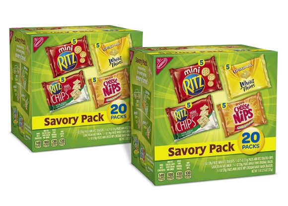 Nabisco Savory Cracker Variety Pack , 20 Count (Pack of 2) – Only $13.26!