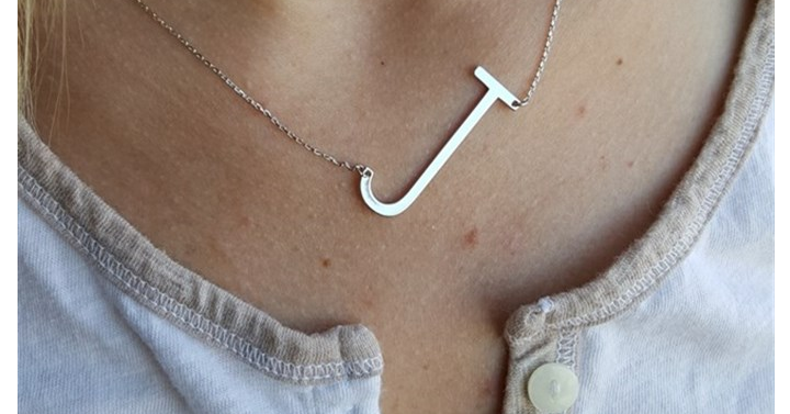Large Letter Necklace from Jane – Just $14.99!