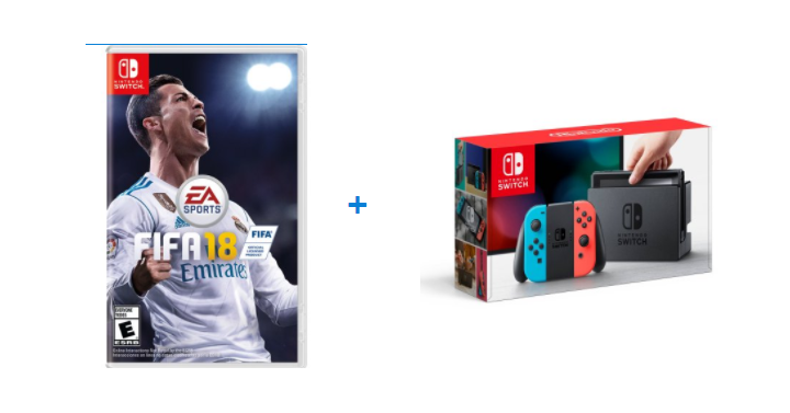 Nintendo Switch Console with Bonus FIFA 18 Game Only $299 Shipped!