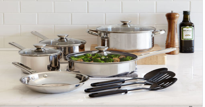 Cooks Stainless Steel Cookware Set (12 Piece) Only $13.15 After Rebate!
