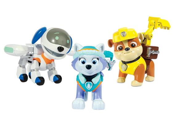 Paw Patrol Action Pup 3-Pack, Everest/Robodog/Rubble – Only $8.37!