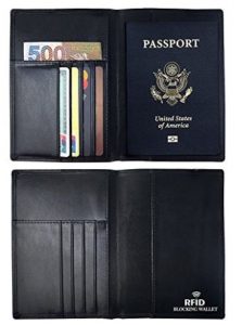 Leather RFID Blocking Passport Case Cover Holder $8.99