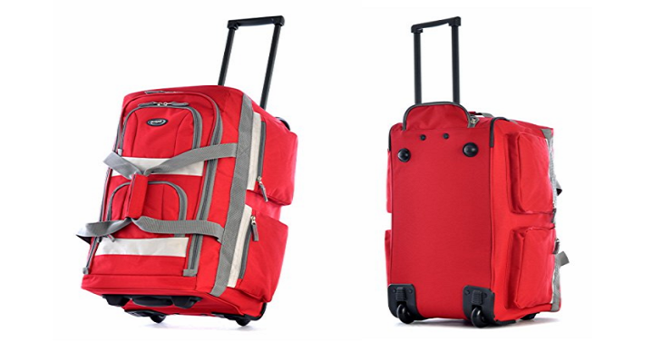 Olympia Luggage 22″ 8 Pocket Rolling Duffel Bag Only $24.99! (Reg $52)