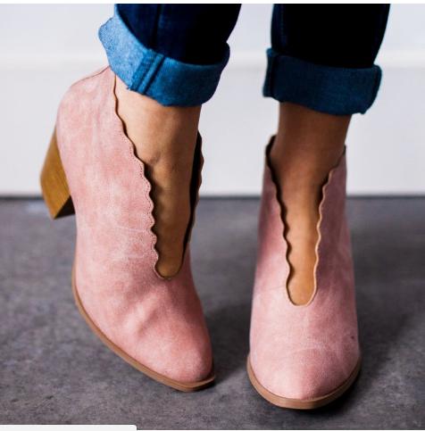 Scalloped Edge Bootie – Only $27.99!