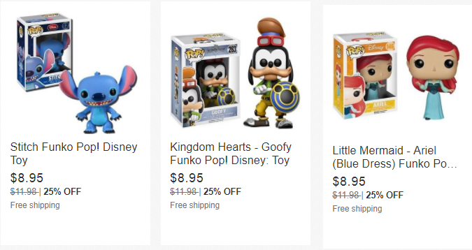 Disney Funko Pop! Disney Toys Only $8.95 + FREE Shipping!