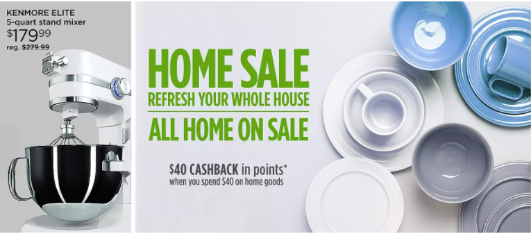 Spend $40 on Home Goods, Get $40 Back in SYWR Points!