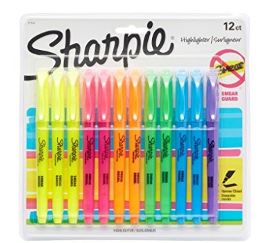 Sharpie Pocket Highlighters, Chisel Tip 12-Count – Only $4.11!