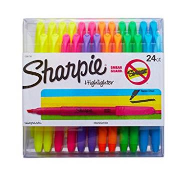 Sharpie Accent Pocket Highlighters, 24-Count – Only $8.53!