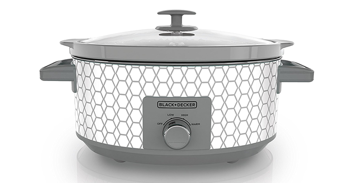 BLACK+DECKER 7 Quart Dial Control Slow Cooker with Built in Lid Holder – Just $26.69!