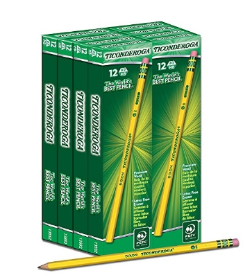 Dixon Ticonderoga Wood-Cased #2 HB Pencils, Box of 96 – Only $9.96!