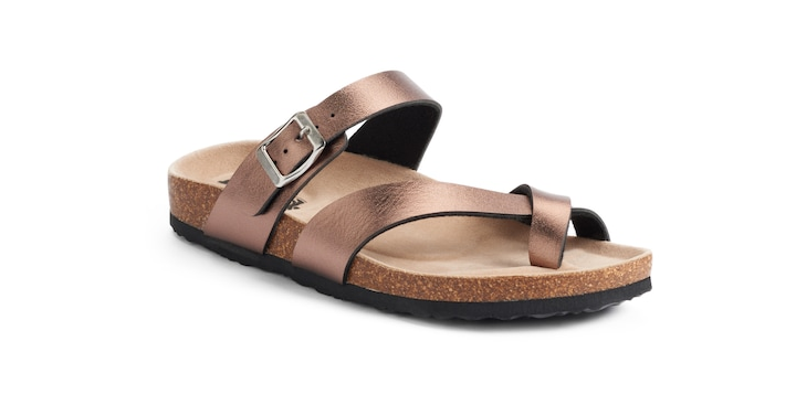 Kohl’s 30% Off! Earn Kohl’s Cash! Spend Kohl’s Cash! Stack Codes! FREE Shipping! Mudd Women’s Toe Loop Sandals – Just $12.59!