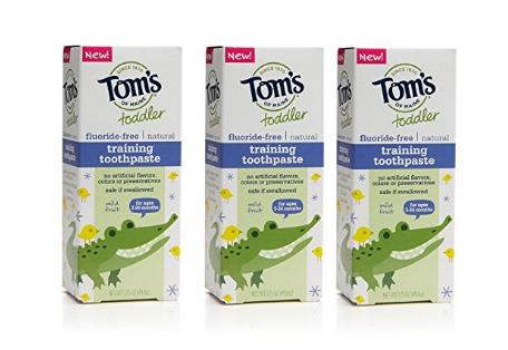 Tom’s of Maine Toddlers Fluoride-Free Natural Toothpaste (3 Count) – Only $7.20!