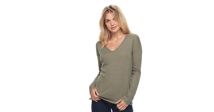 Kohl’s 30% Off! Spend Kohl’s Cash! Stack Codes! FREE Shipping! Juniors’ SO Double Bar V-Back Tunic – Just $5.60!