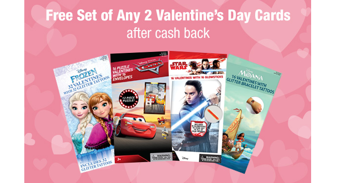 Don’t Miss this Awesome Freebie! Get 2 FREE Valentine’s Day Card Packs from TopCashBack!