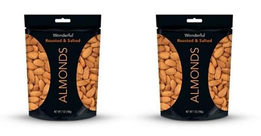 Wonderful Almonds, Roasted and Salted, 7 Oz Bag – Only $3.16!