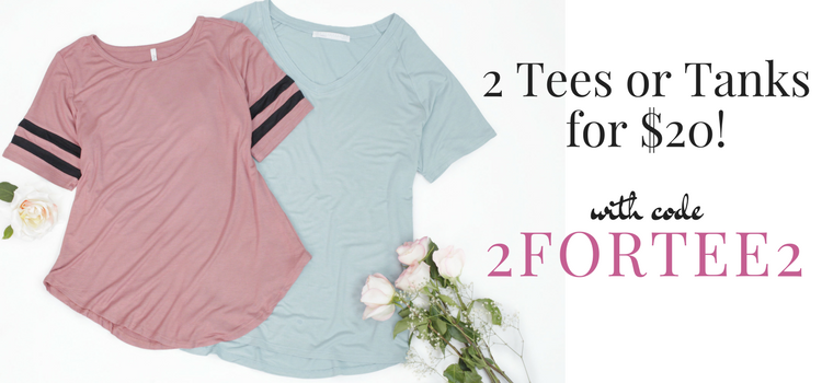Cents of Style – 2 For Tuesday – CUTE Tees or Tanks – Just 2 for $20.00! FREE SHIPPING!