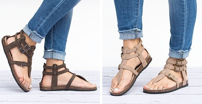 Gladiator Footbed Sandals from Jane – 3 Colors – Just $22.99!