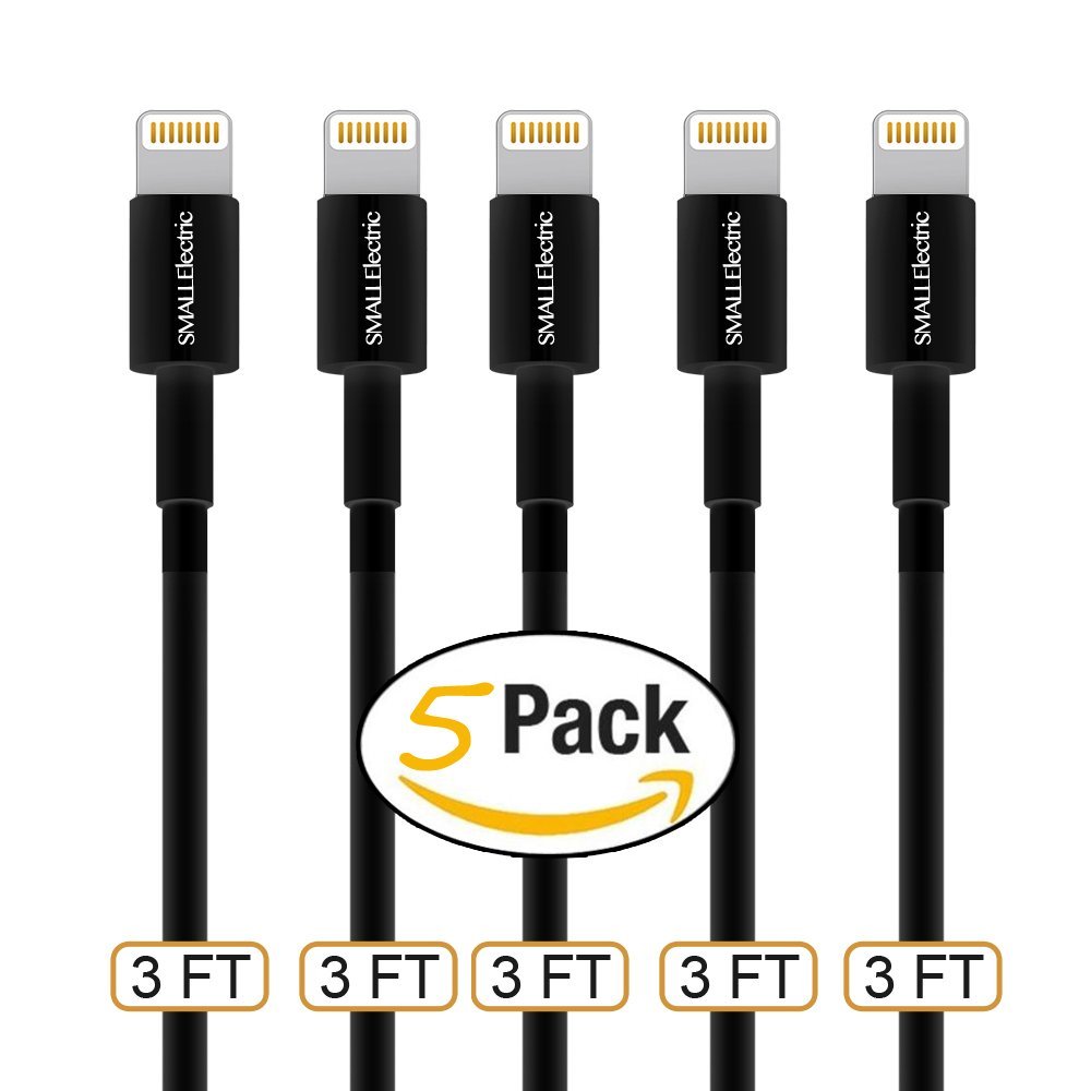 5 Pack 3FT iPhone Lightning to USB Charge and Sync Cables – Just $7.59!