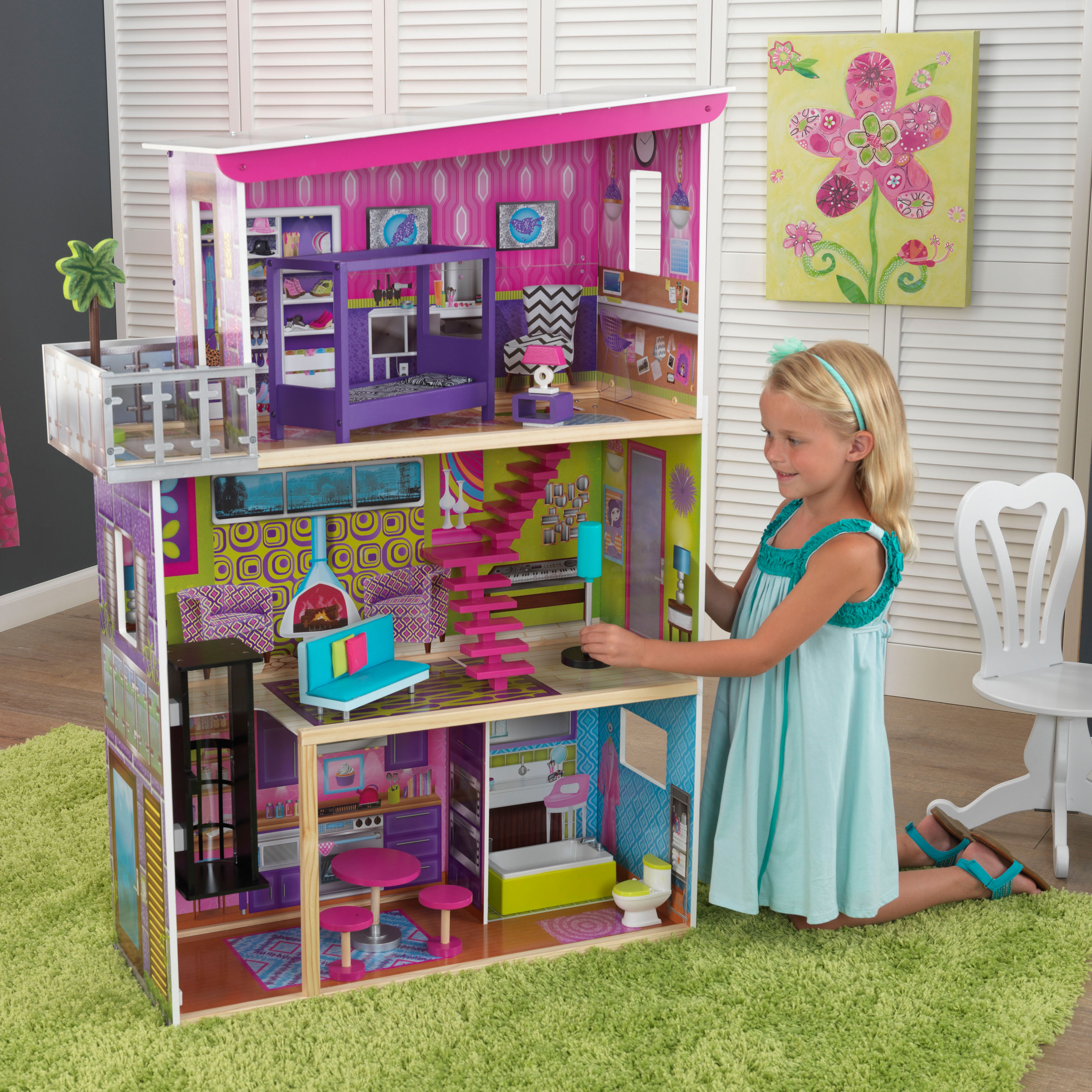 WOW! KidKraft Super Model Dollhouse With Accessories Only $64.97! (Save $75.00!)