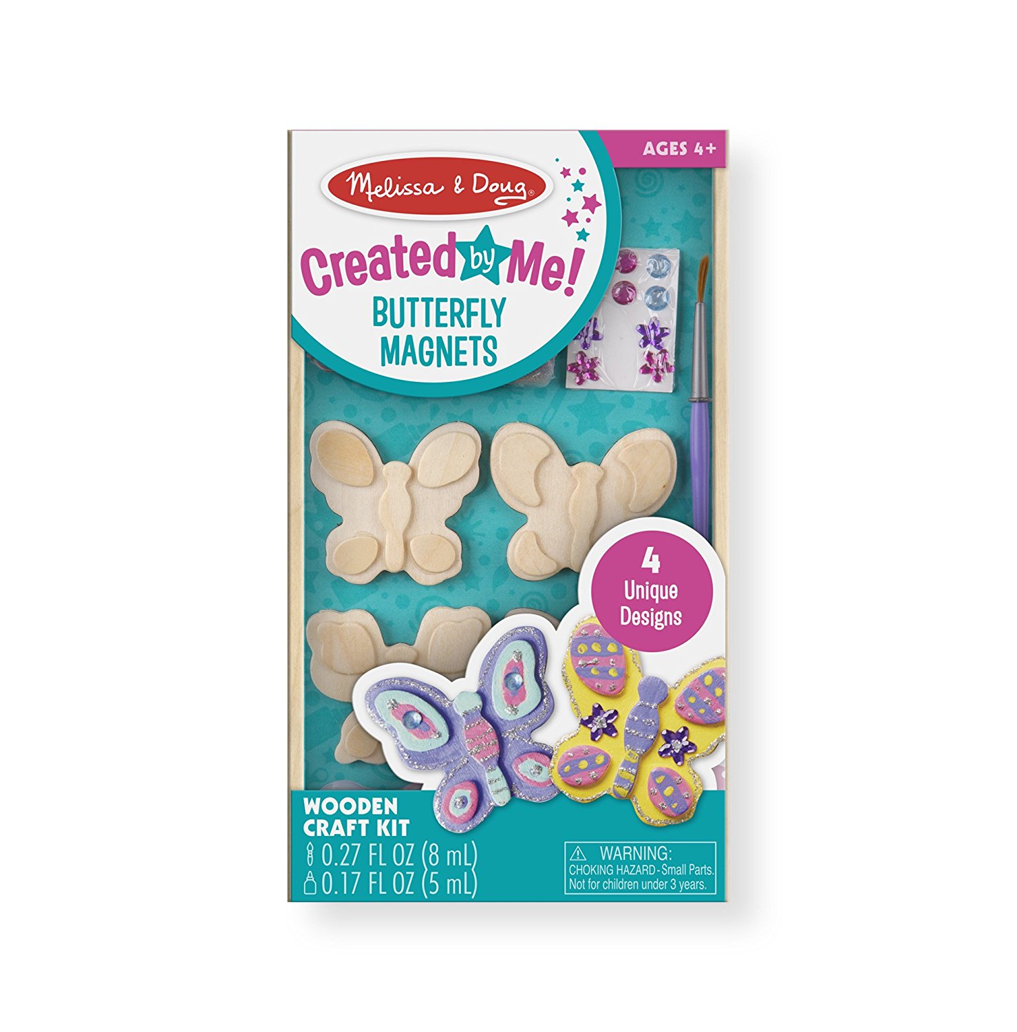 Melissa & Doug Wooden Butterfly Magnets Craft Kit Only $4.99!