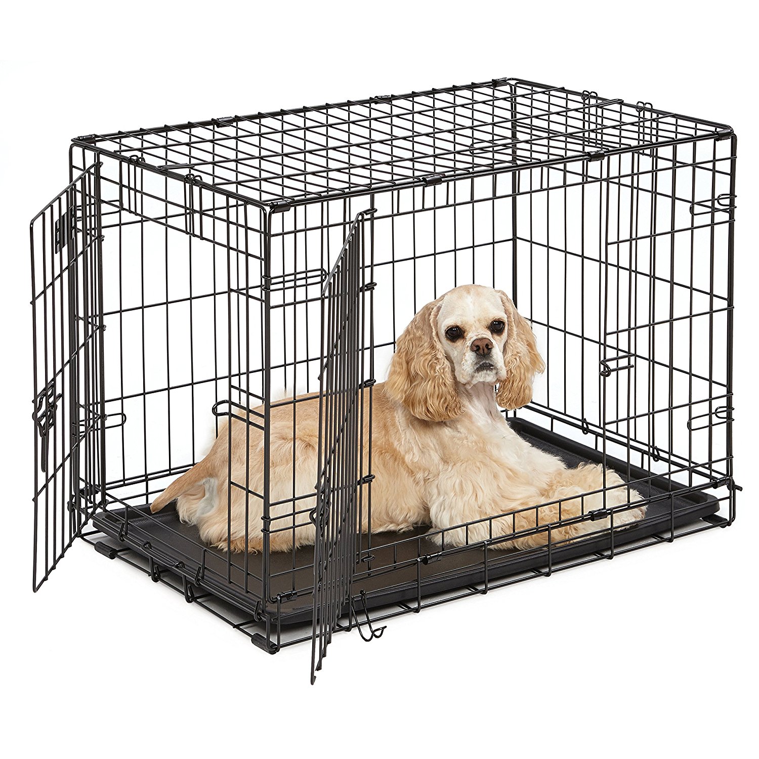MidWest iCrate 30″ Double Door Folding Dog Crate Only $20.39! (Reg $69.99)