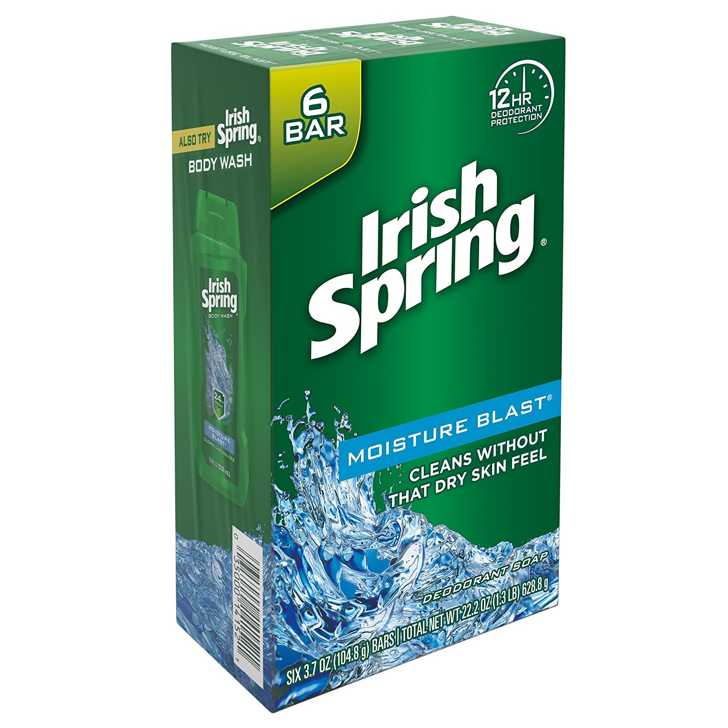 TWELVE 6-ct Packs of Irish Spring Moisture Blast Bar Soap Only $7.98! 72 Bars!!