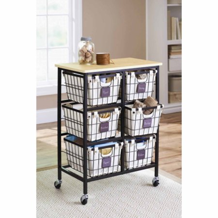 Better Homes and Gardens 6 Drawer Wire Cart Only $54.97!