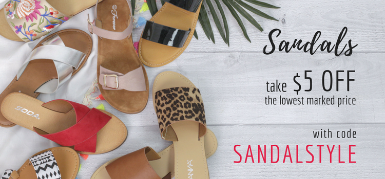 Style Steals at Cents of Style! CUTE Sandals – $5.00 Off! FREE SHIPPING!