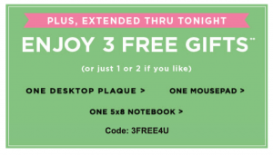 3 FREE Gifts & 50% Off Sitewide at Shutterfly!