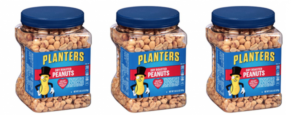 Planters Dry Roasted Peanuts 34.5oz 3-Count Just $17.04 Shipped!