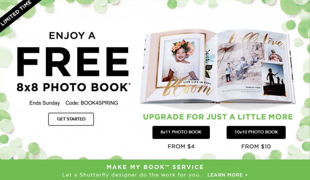 FREE 8×8 Photobook From Shutterfly! Just Pay Shipping!