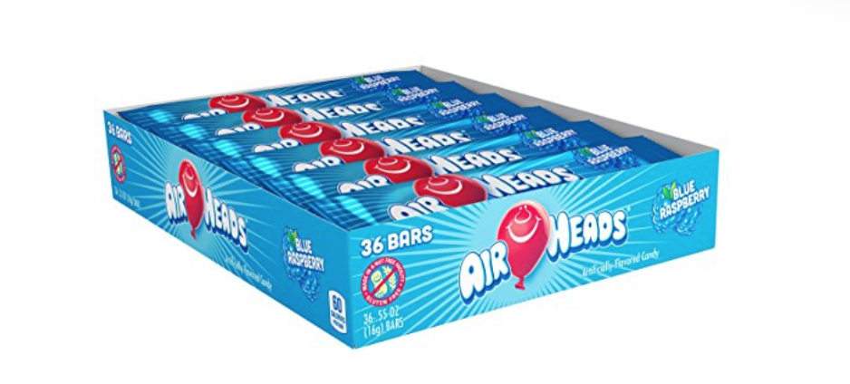 Airheads Blue Raspberry Candy Bars 36-Pack Just $5.00 Shipped!