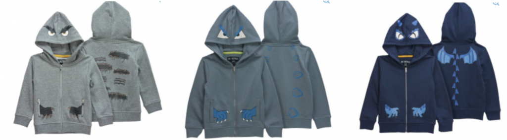 Boys’ Monster Hoodie With Front and Back Graphics Just $5.00! (Reg. $19.98)