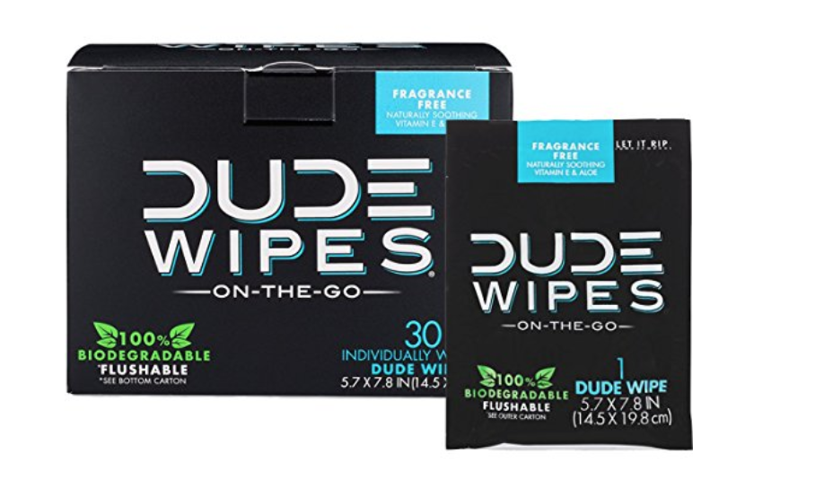 DUDE Wipes Flushable Wet Wipes 30-Count Just $6.83! As Seen On Shark Tank!