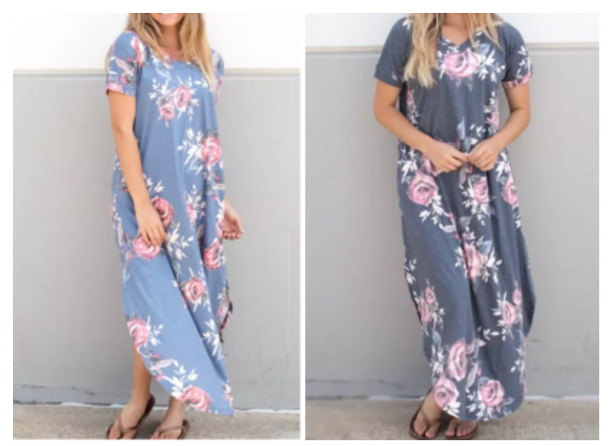 Vintage Floral Relaxed Maxi Just $14.99! (Reg. $45.99)
